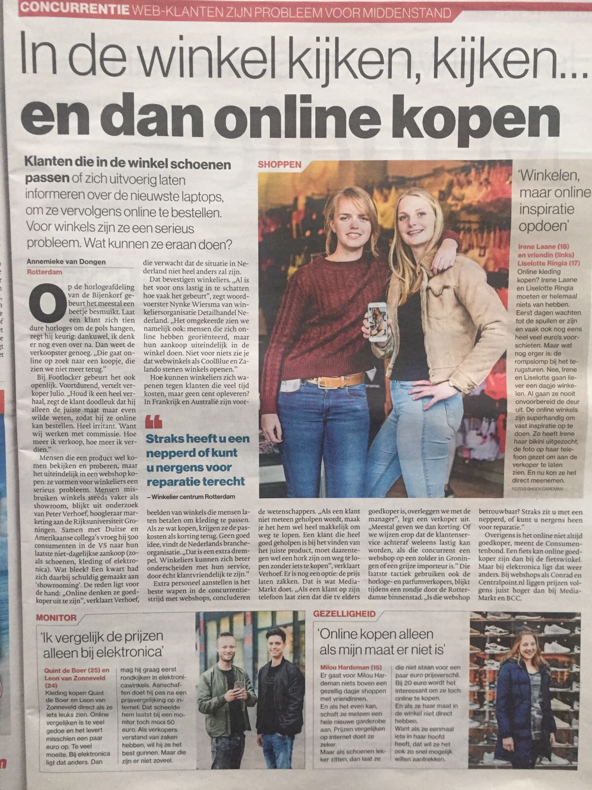 Artikel in het Algemeen Dagblad