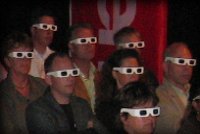 Watching the 3D demonstration