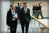 Cees Sterks and Prime Minister Balkenende