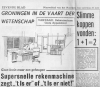 Kop van artikel uit het Nieuwsblad van het Noorden, 1964.