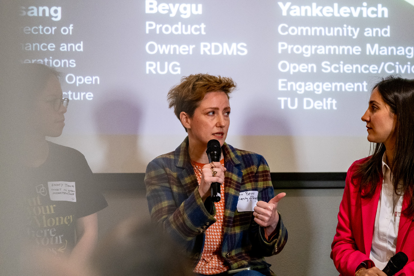 Dr. Burcu Beygu at the mini-conference on Open and FAIR practices in NES in May 2025