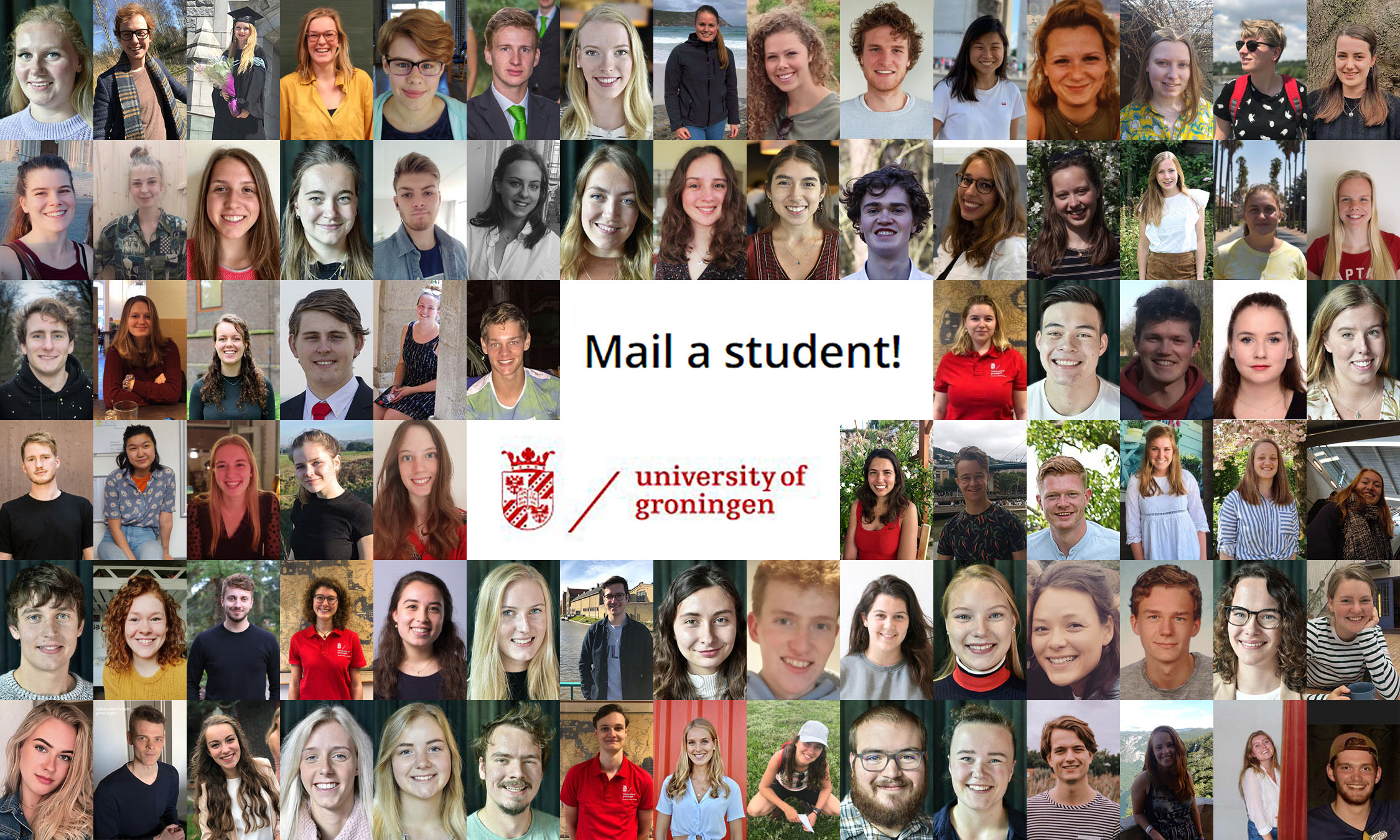 Mail a student of the University of Groningen!