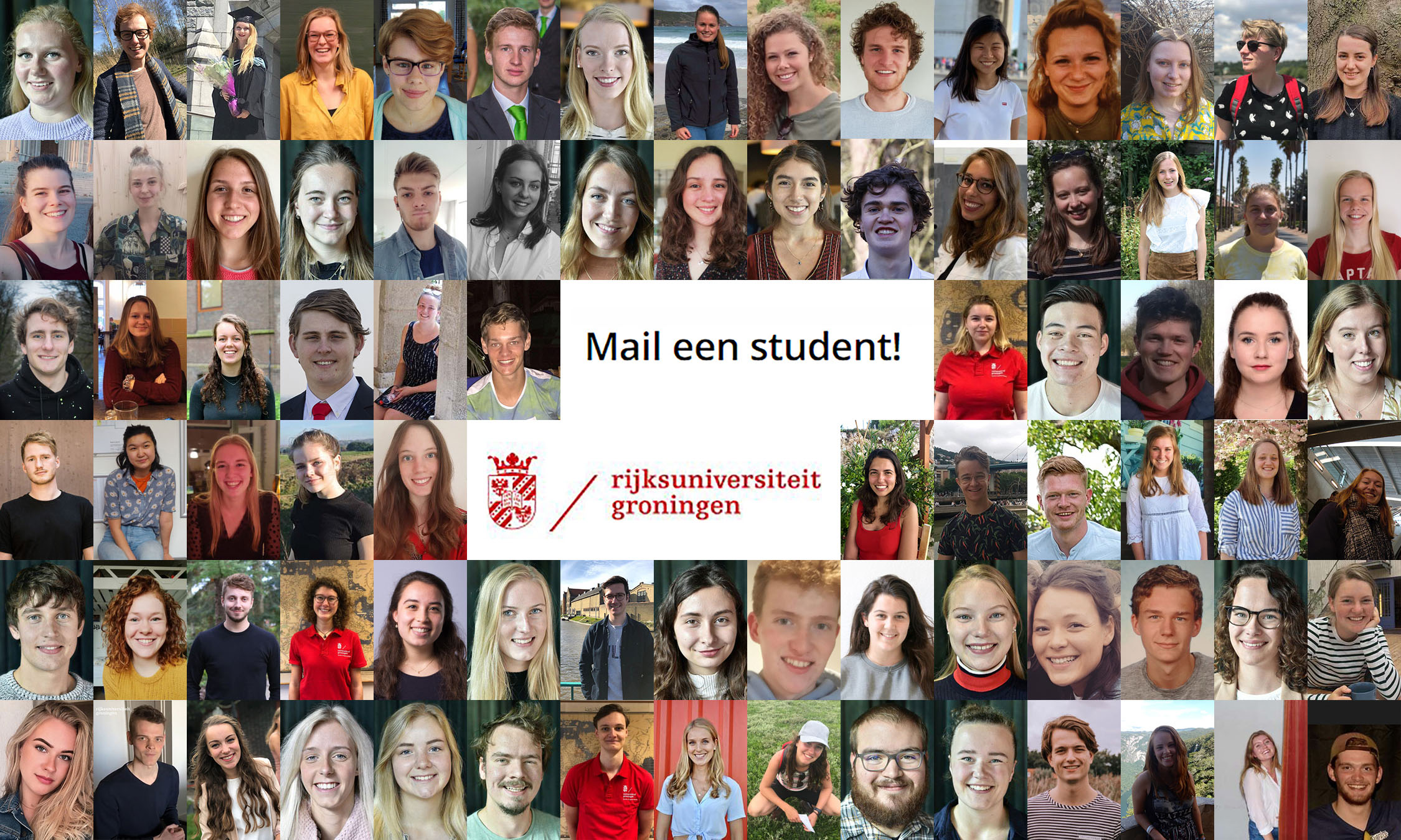 Mail een student van de Rijksuniversiteit Groningen!