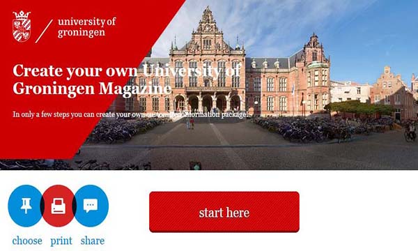 Create your own University of Groningen Magazine