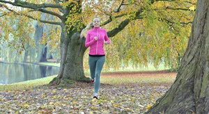 Student running