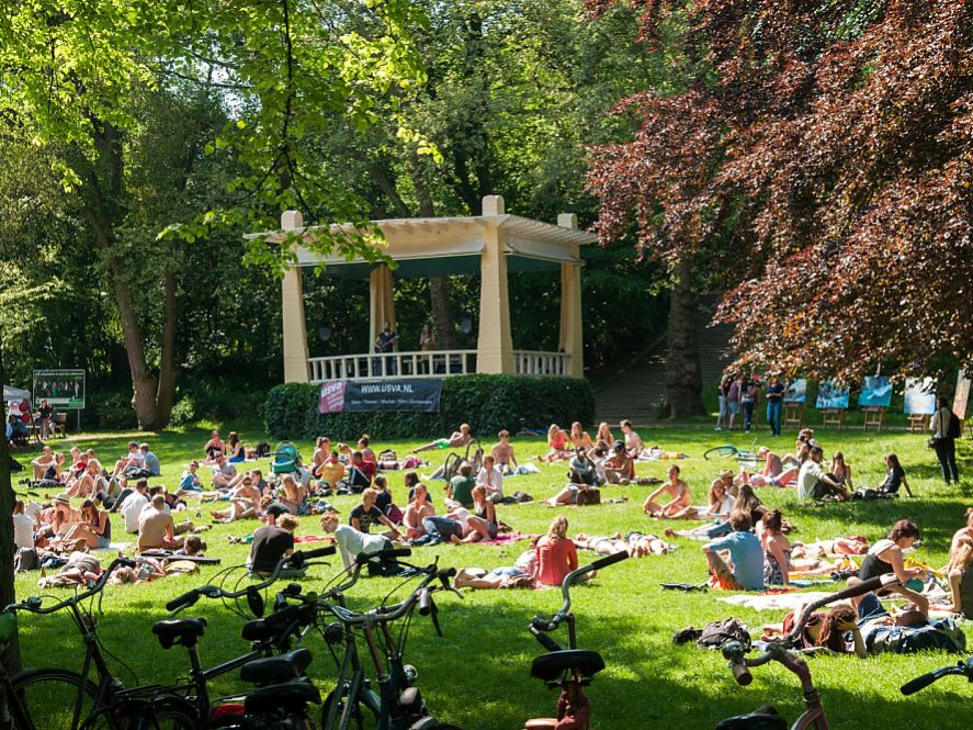 One of our favorite places to read - Image Camping Stadspark (https://campingstadspark.nl/en/sights/noorderplantsoen/)