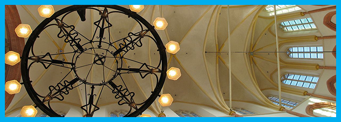 Het plafond van de Der Aa-kerk