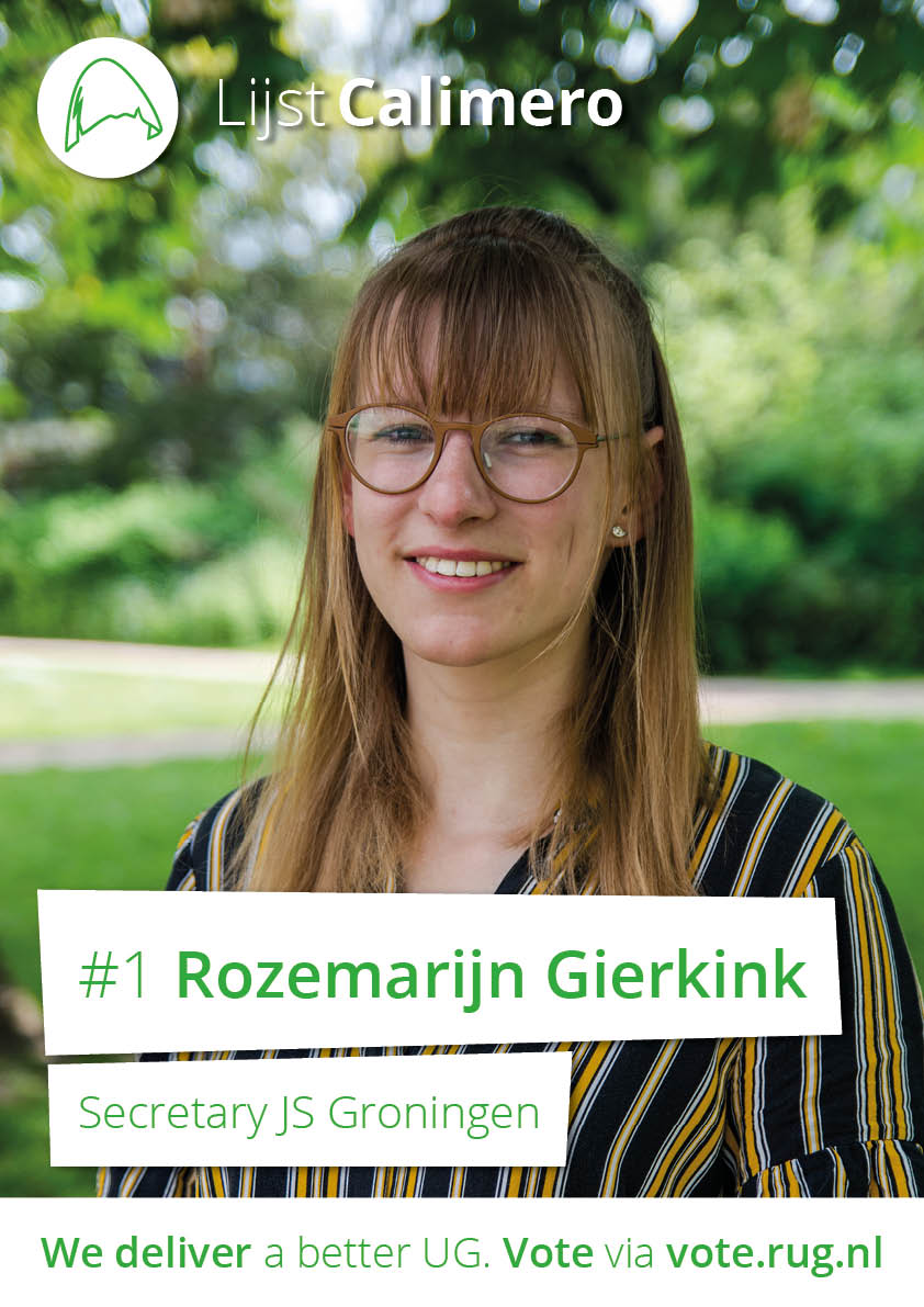 Rozemarijn Gierkink is Lijst Calimero's Number 1