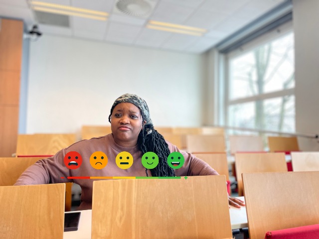 a range of emotions
