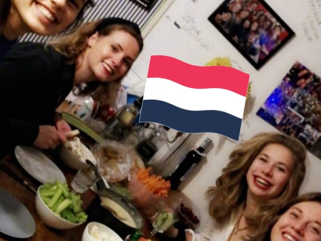 A Dutch fave: cheese fondue for dinner