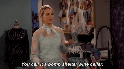 Trying to describe to your friends why you're going to be living in a wine cellar until the heatwave is over