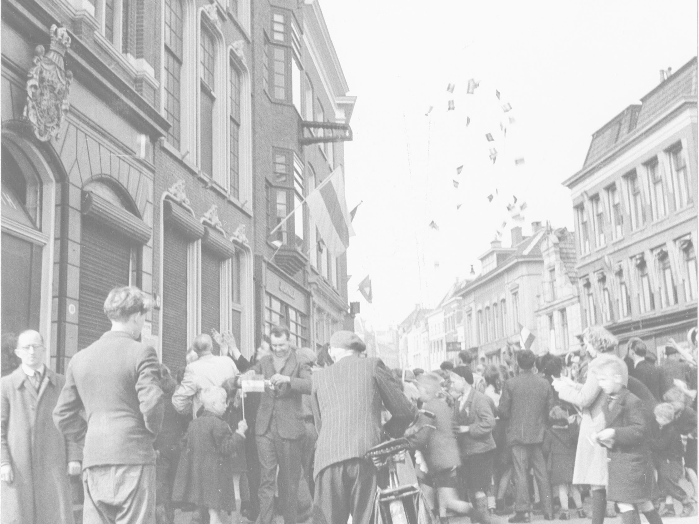 Liberation in the Poelestraat, Groningen 1945