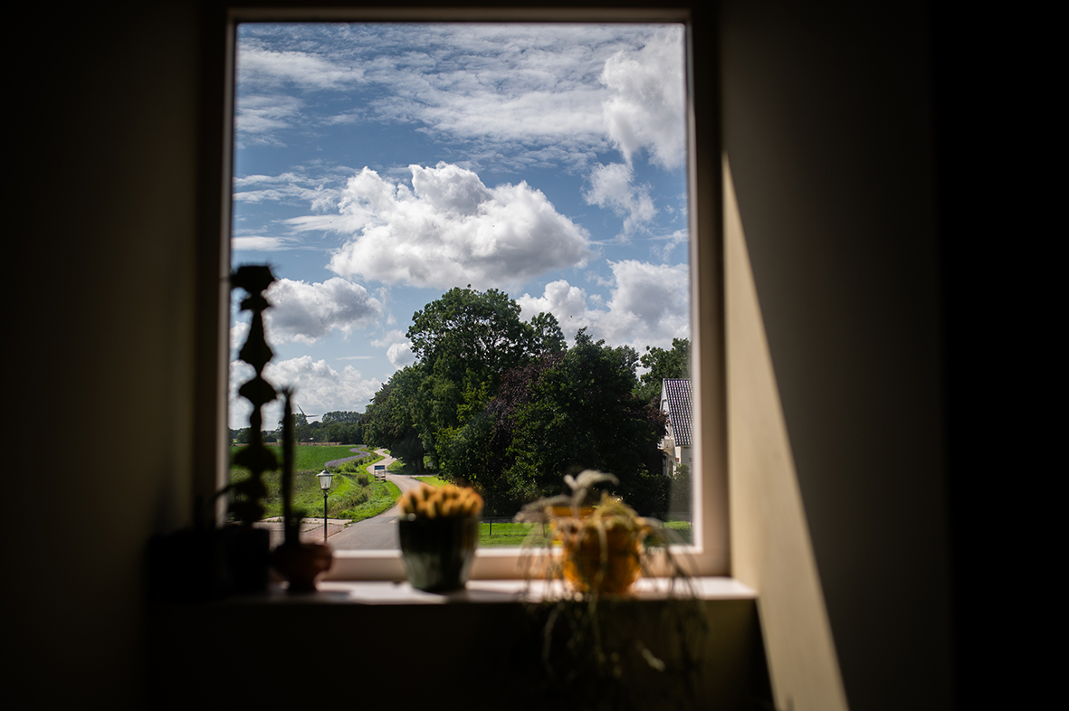 Wongema through a window