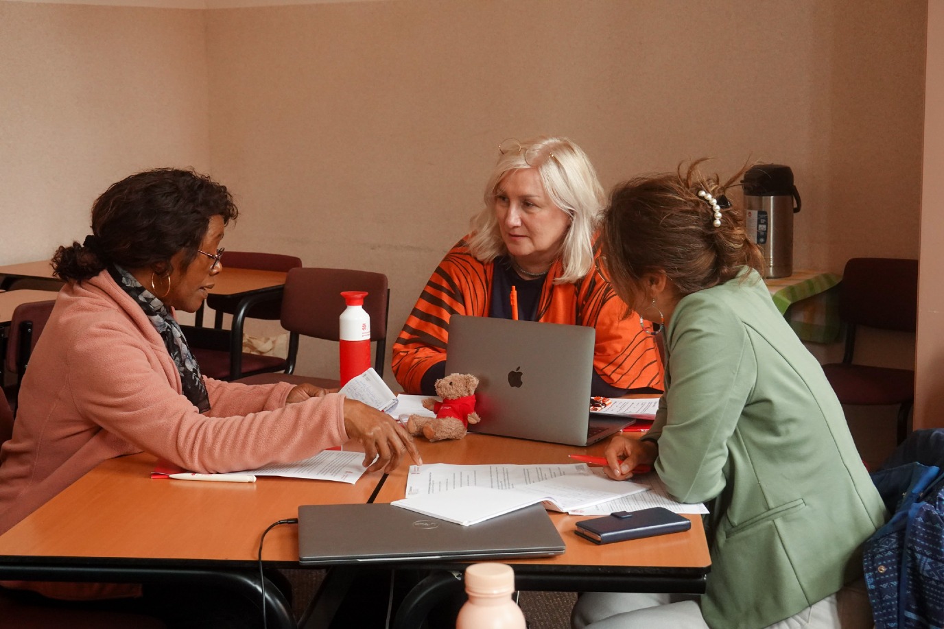 Participants discussing