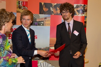 Gijs Schoutens at the Freshman of the Year Award