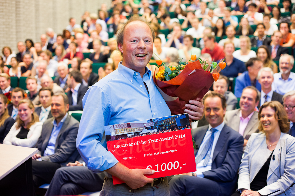 Best lecturer of the year, Prof. Maarten van der Vlerk