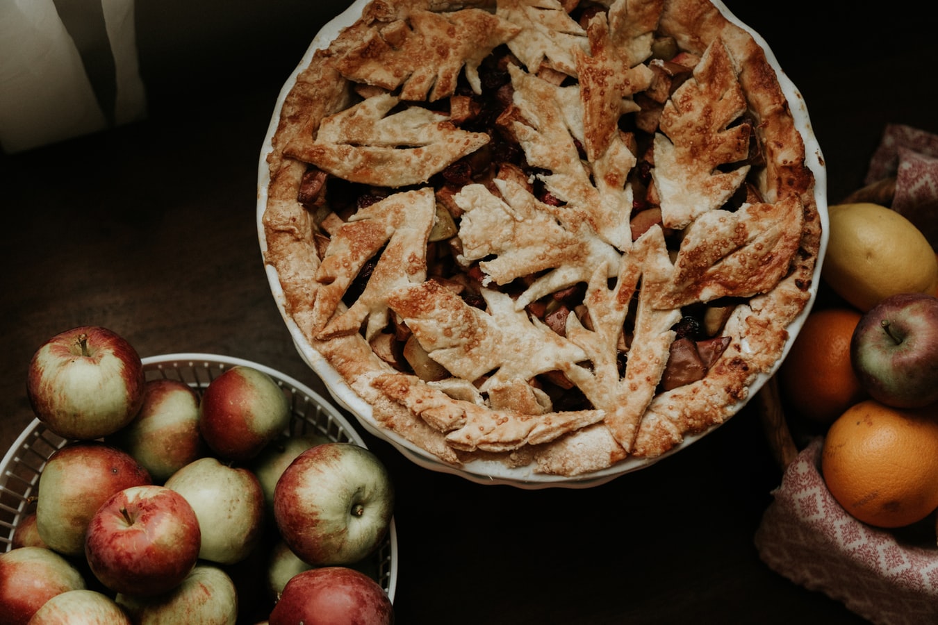 Unprocessed apple pie