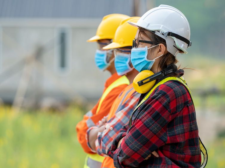 Werkers in de bouw