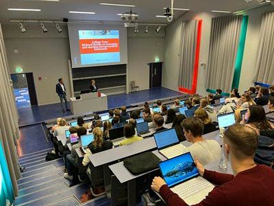 One of our guests Richard Bruins (entrepreneur/investor) during his College Tour (October 2022)