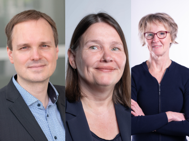 From left to right: Professor Rouven Trapp, professor Paula Dirks and Assosciate Professor Sandra Tillema.