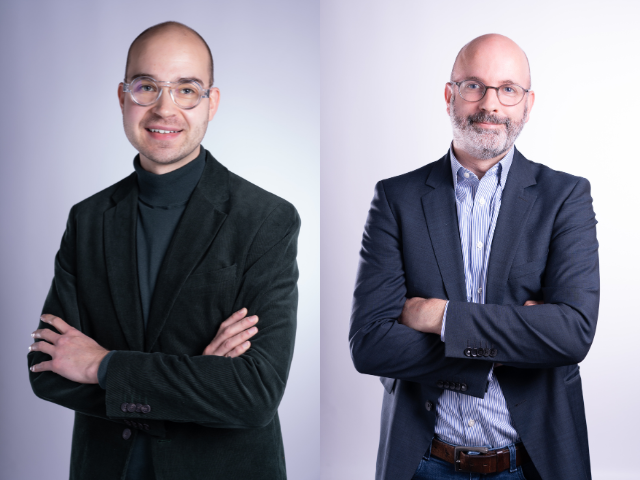 Associate professor Björn Mitzinneck and Professor Florian Noseleit