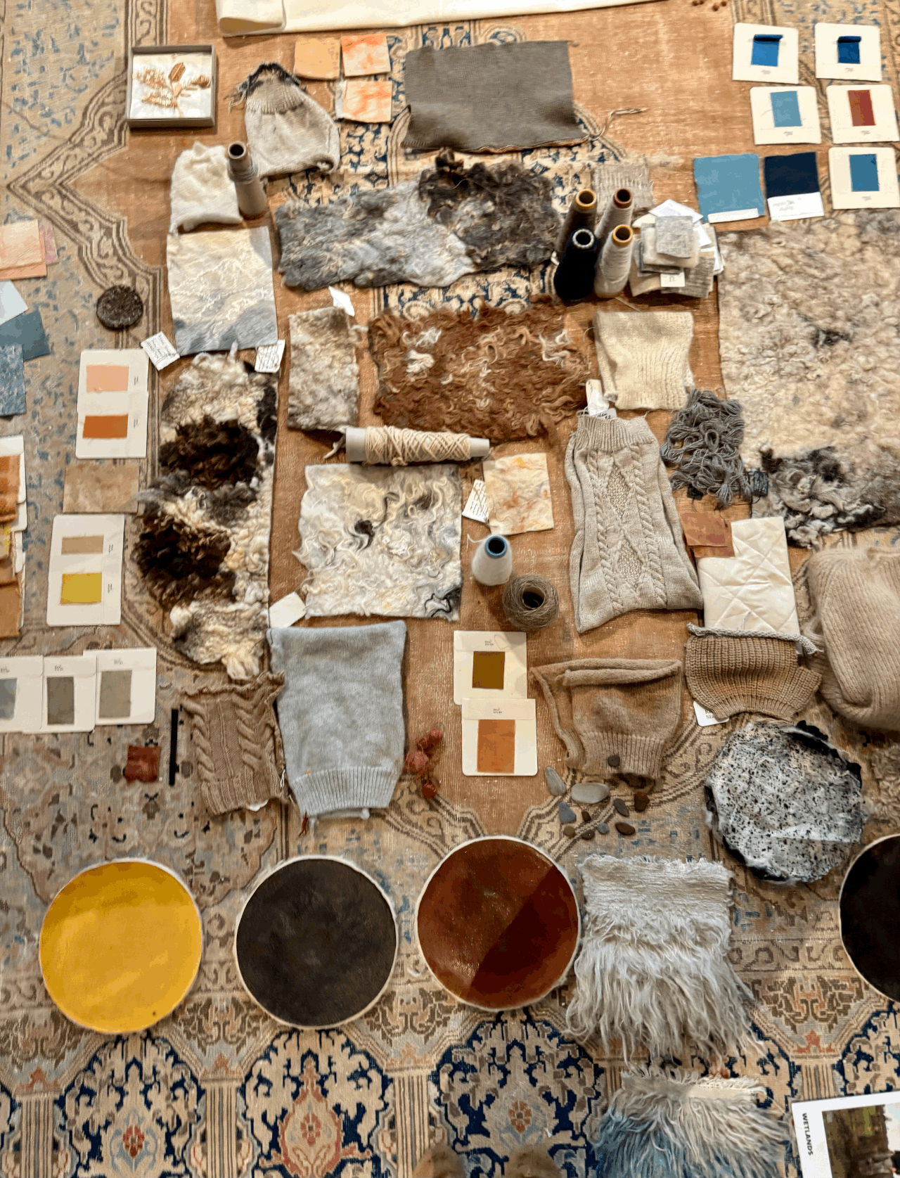 experimenting with natural dyes