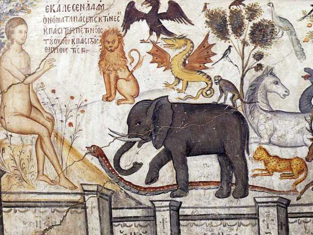 Moni Ayou Nikolaou Adam naming animals (wikicommons)