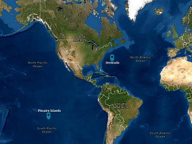 Bermuda and Pitcairn Island