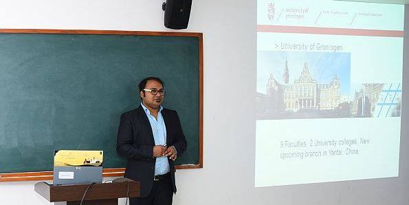 Ajay Bailey at the Winterschool in Manipal