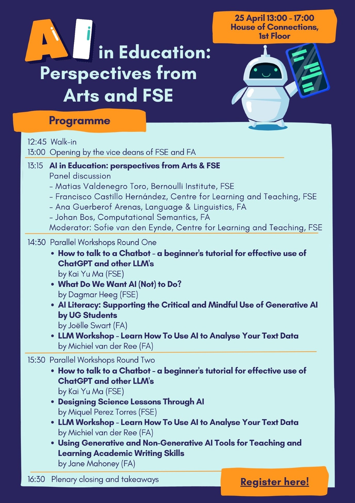 Programme of event