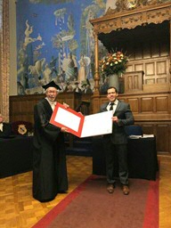 PhD student Herib Blanco Reaño and chairman Ton Schoot Uiterkamp