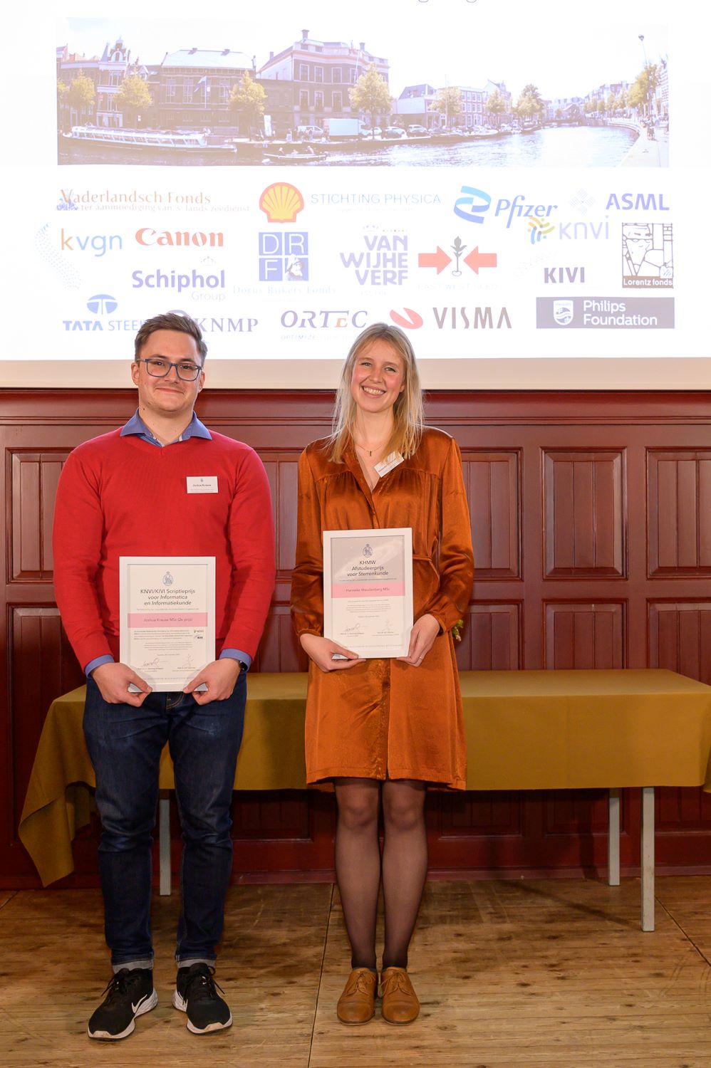 Joshua Krause en Hanneke Woudenberg, winnaars Jong Talent Afstudeerprijs | foto: Stéphanie Driessen