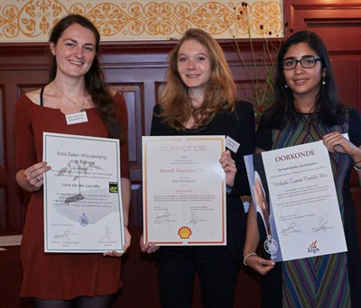 The three Groningen Graduation Awardees | photo: Hilde de Wolf