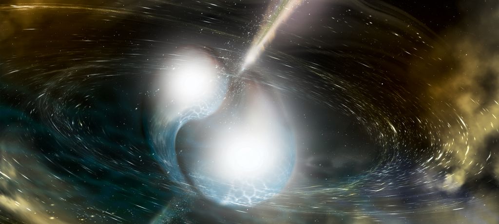Colliding neutron stars. Courtesy image: Nikhef