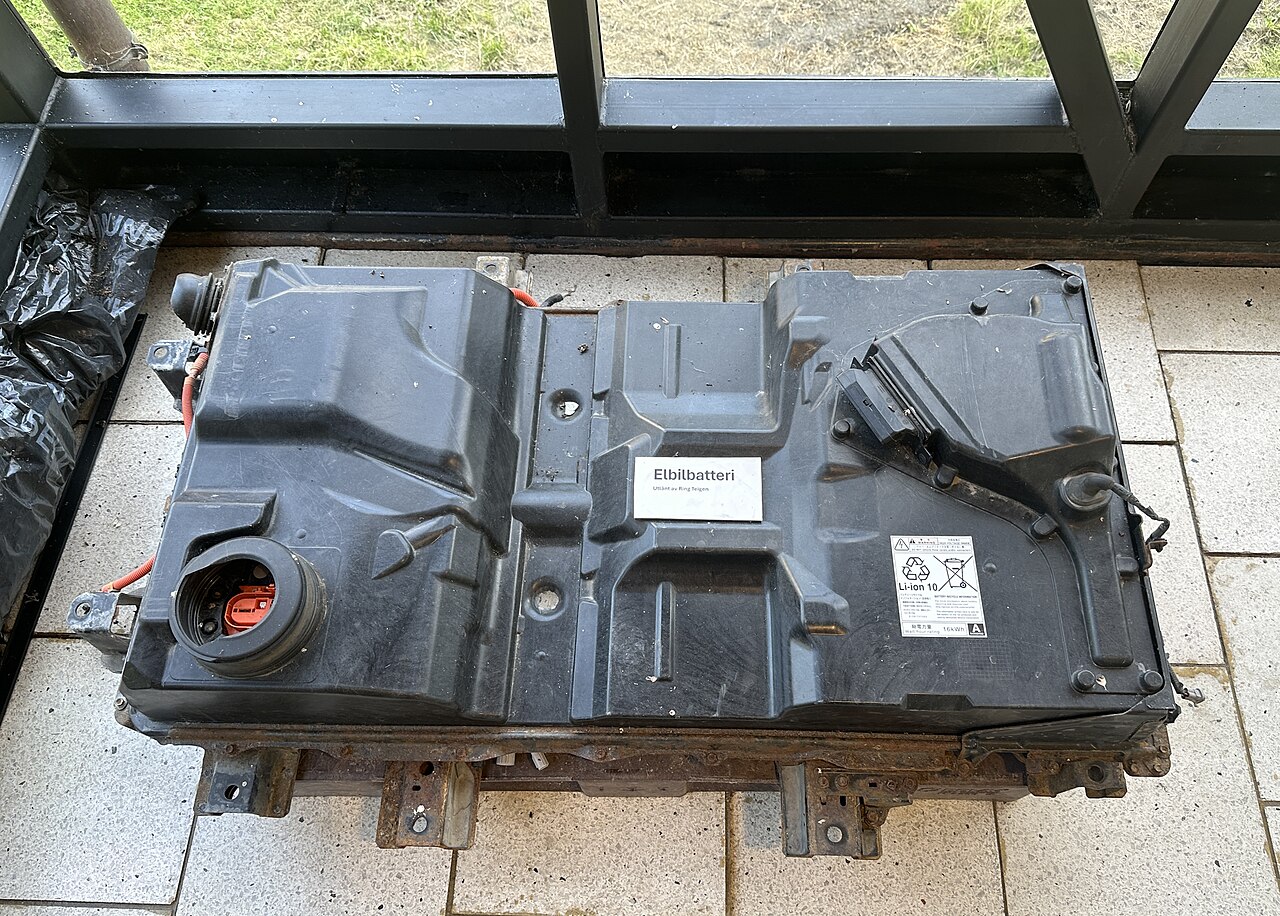 Afgedankt batterijpakket van een elektrische auto