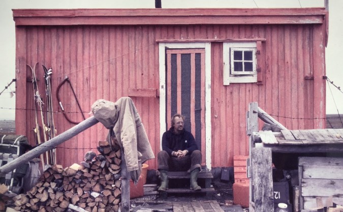 Serge Daan at Kapp Martin, Svalbard (courtesy of Joost Tinbergen)