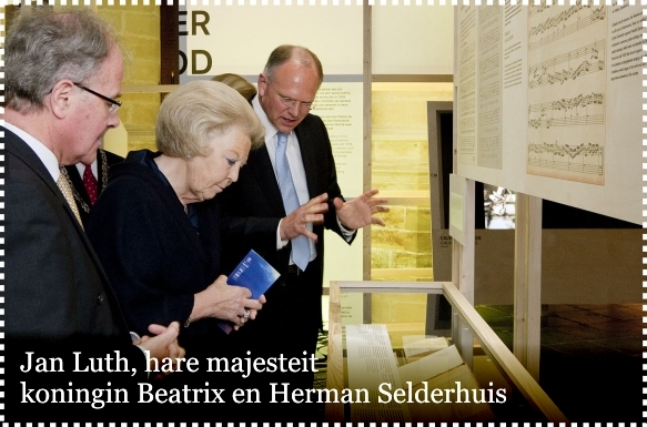 Jan Luth, koningin Beatrix en Herman Selderhuis