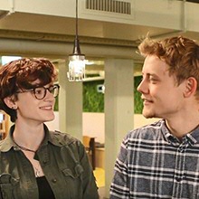 Student Michaela en buddy Thomas