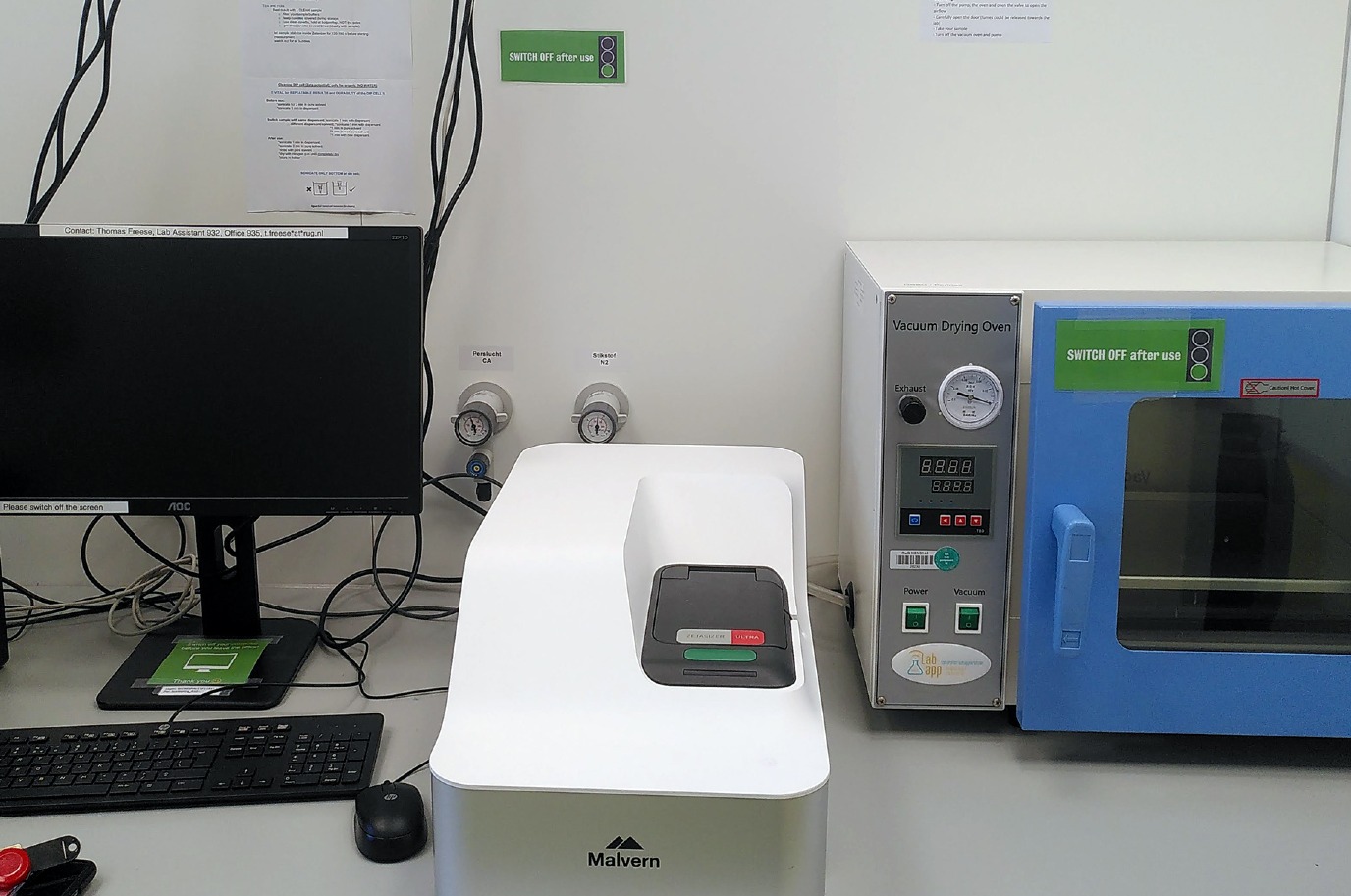 'Switch off after use' stickers