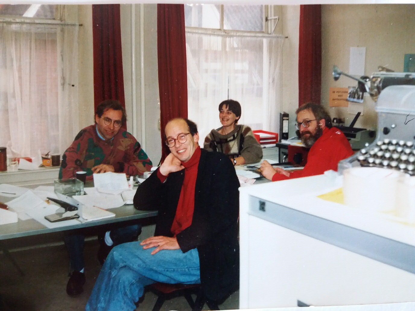 Dick van Peer, Kees van den Bos, Marcia van Eldik en Hans Knot.