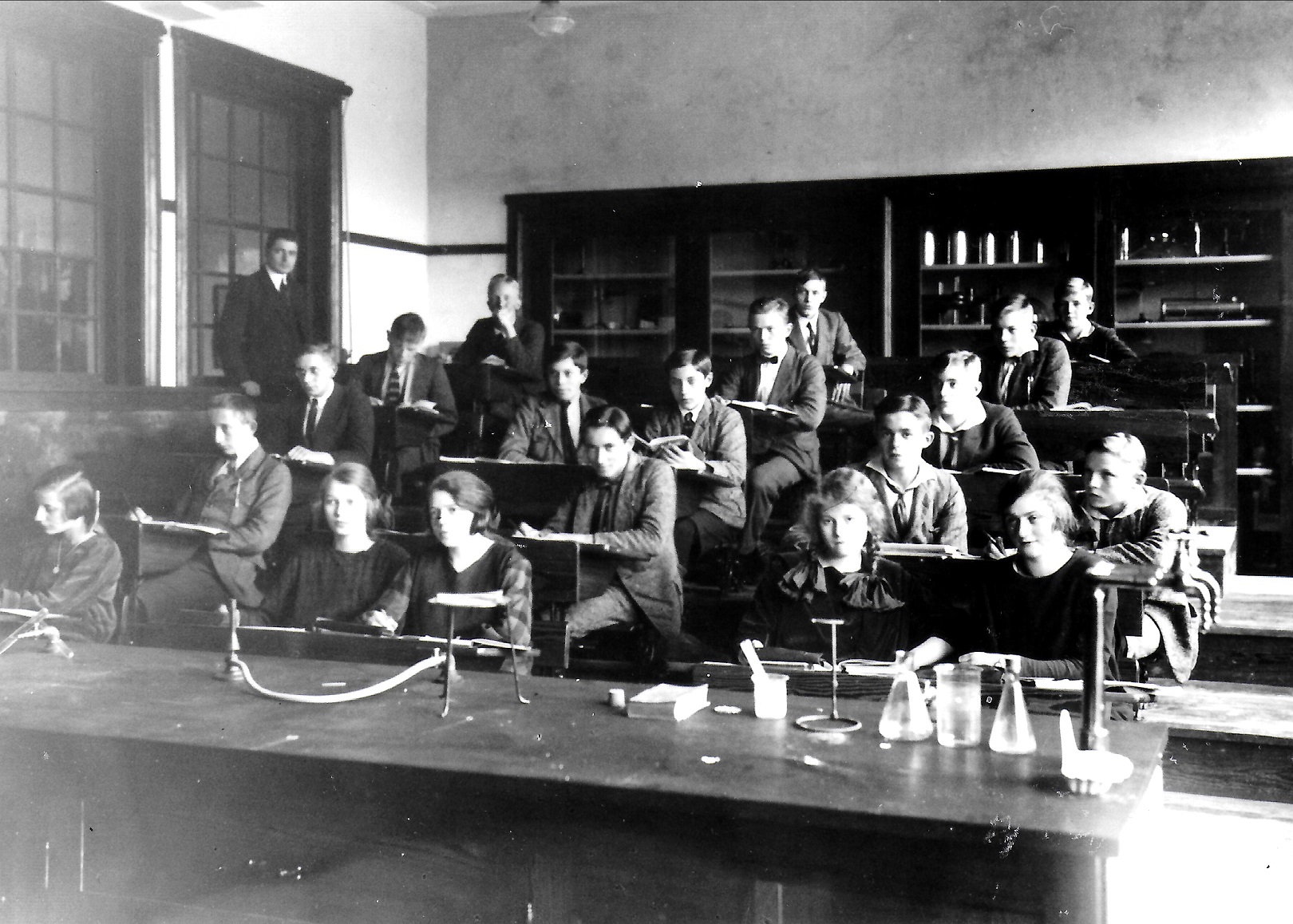 Natuurkundelokaal jaren '30