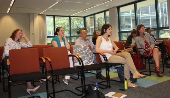 Project participants during a presentation session.