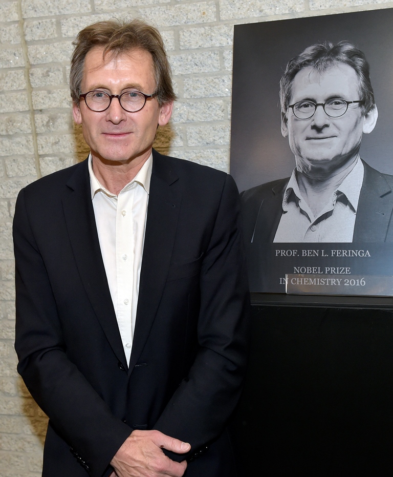 Nobelprijswinnaar Ben Feringa (foto: Elmer Spaargaren)Nobel Prize winner Ben Feringa (photo: Elmer Spaargaren)