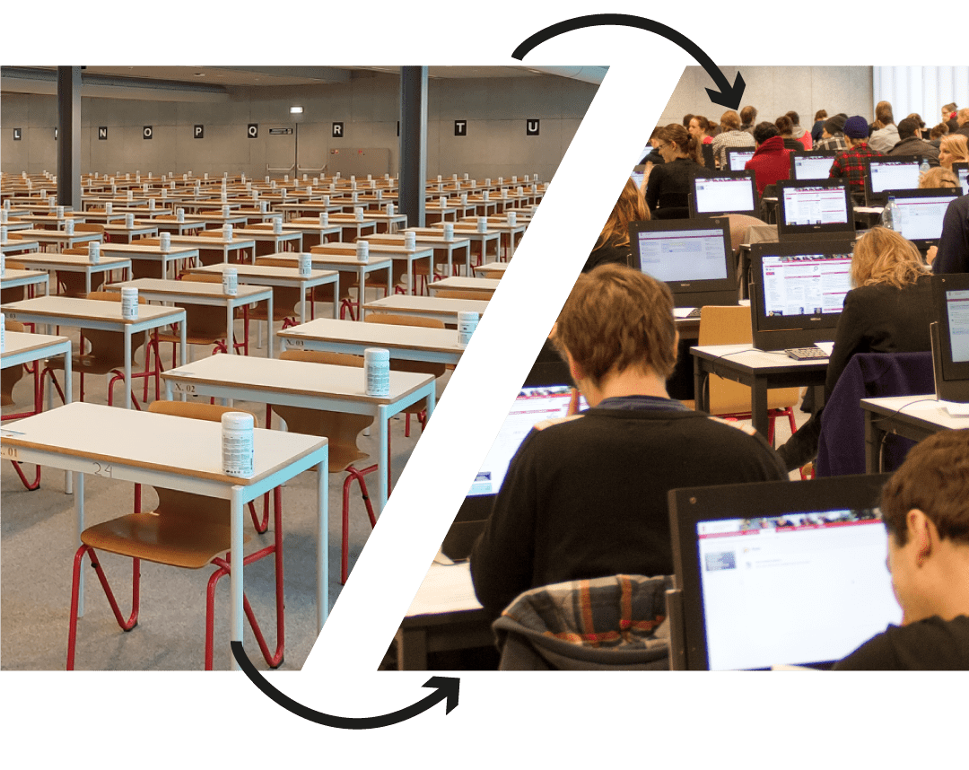 Zaal 1 wordt geschikt gemaakt voor digitaal toetsen