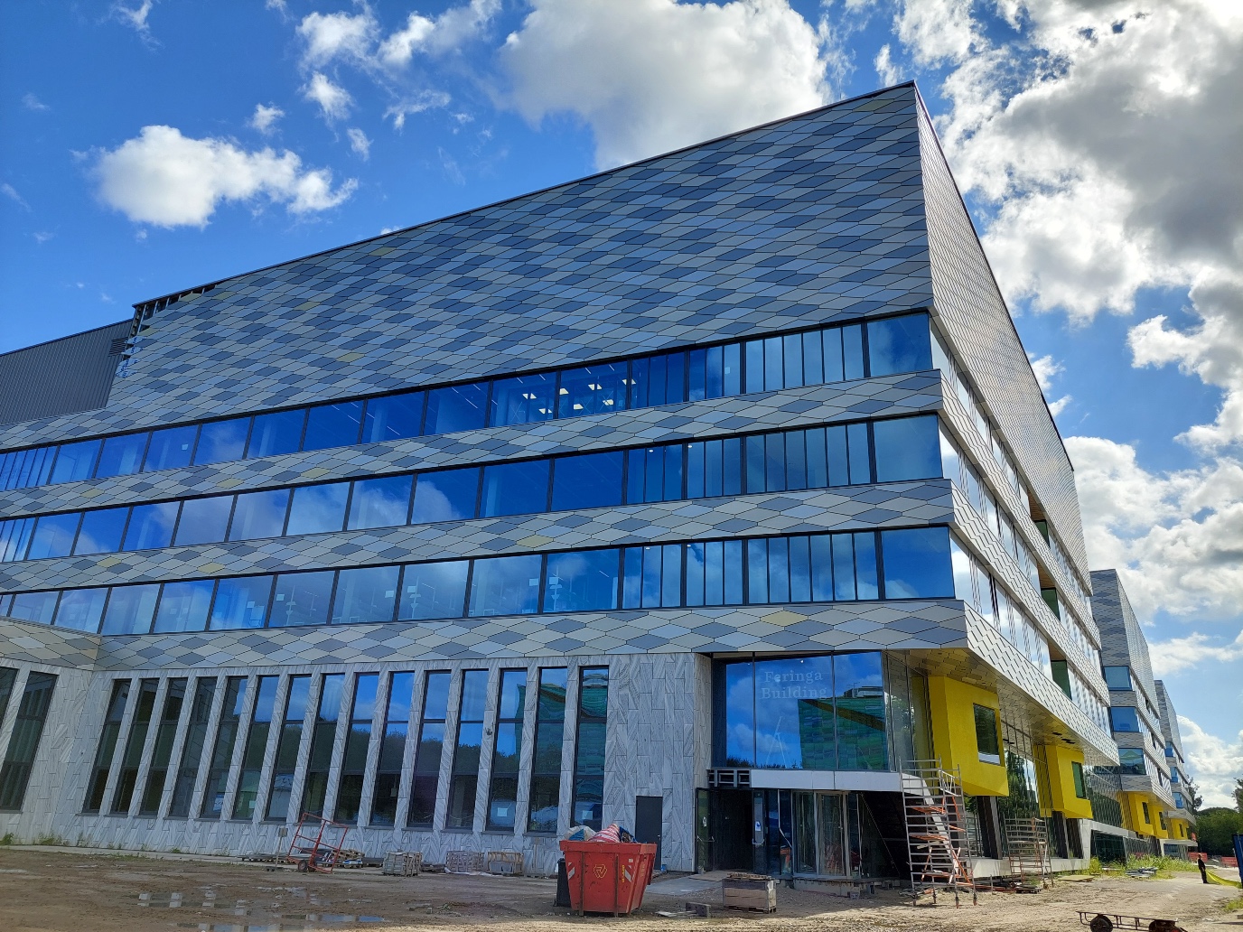 Ook het laatste deel van het Feringa Building is bijna gereed.