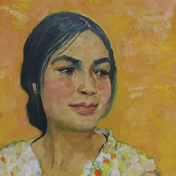 Portret van Anda Kerkhoven door Johan Dijkstra