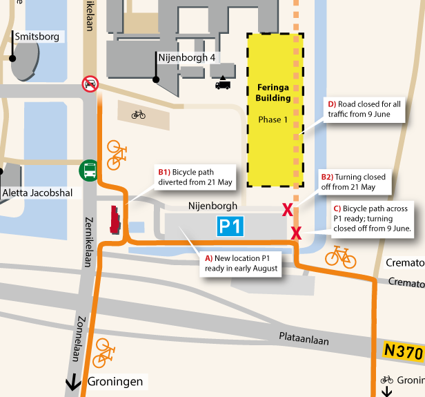 Overview of changes to the traffic situation