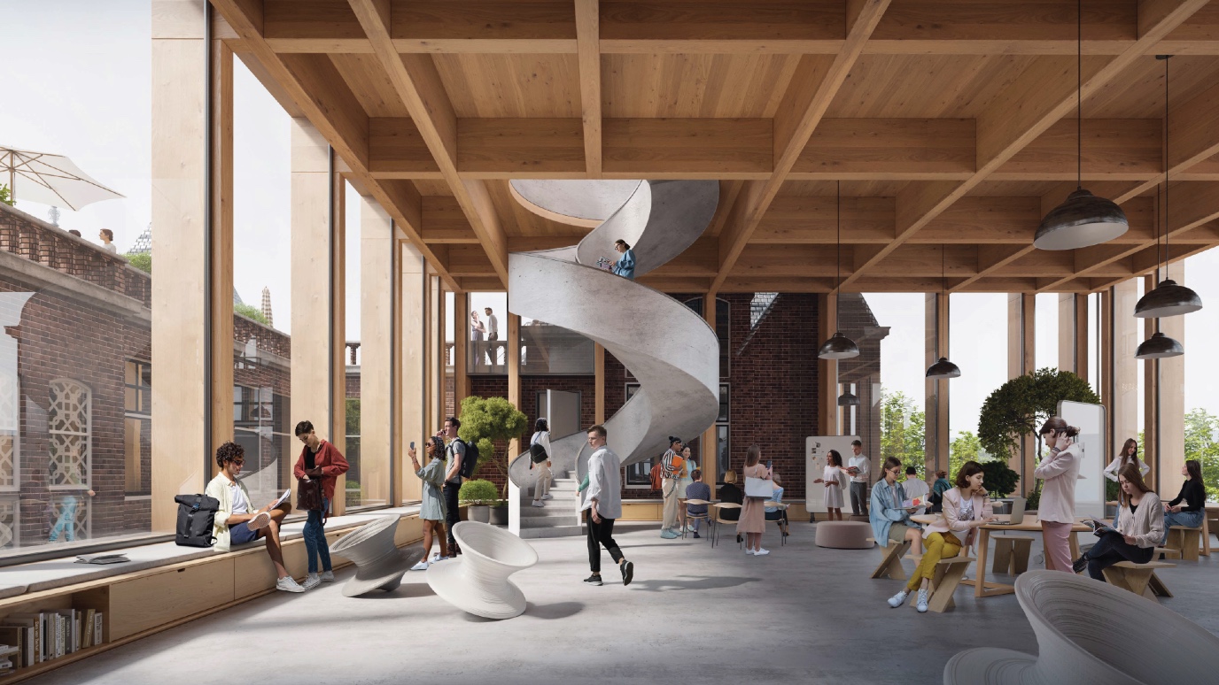 Eerste verdieping nieuwbouw