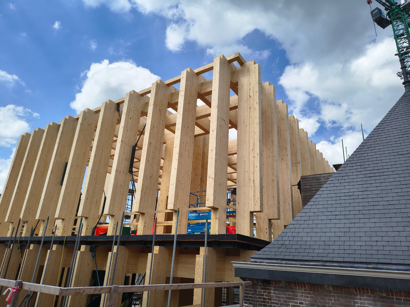 Bladergroen Building bereikt het hoogste punt