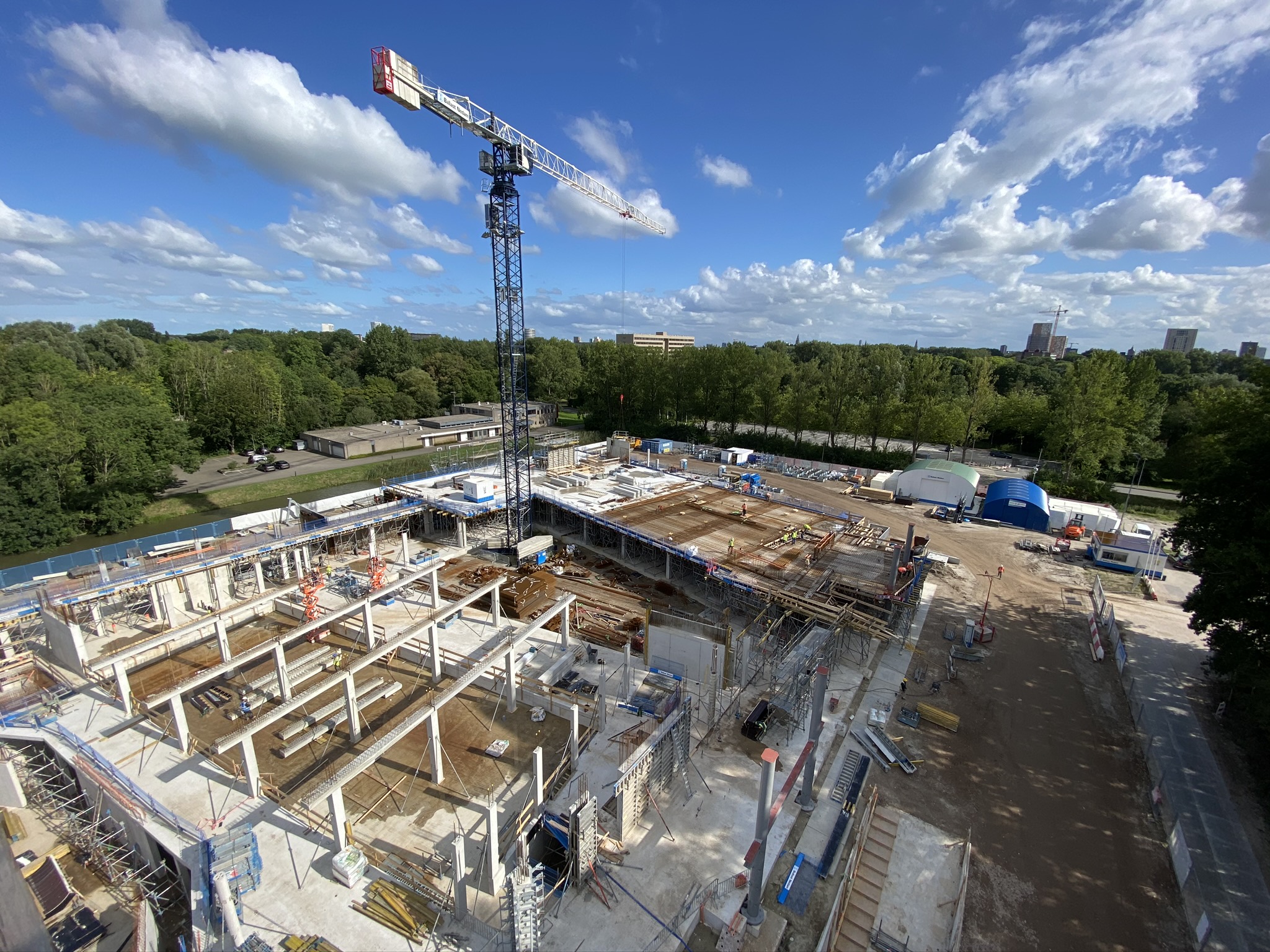 Werkzaamheden Feringa BuildingConstruction site Feringa Building